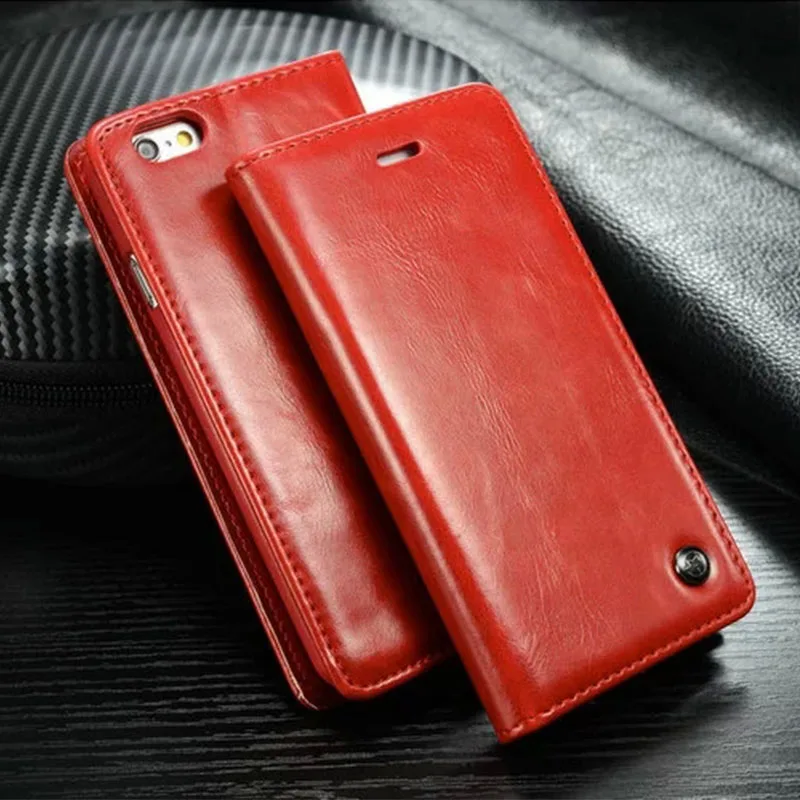 CaseMe чехол для iPhone 6 S/6 уникальных R64 кожаный Магнитный Флип Бумажник Дизайн с