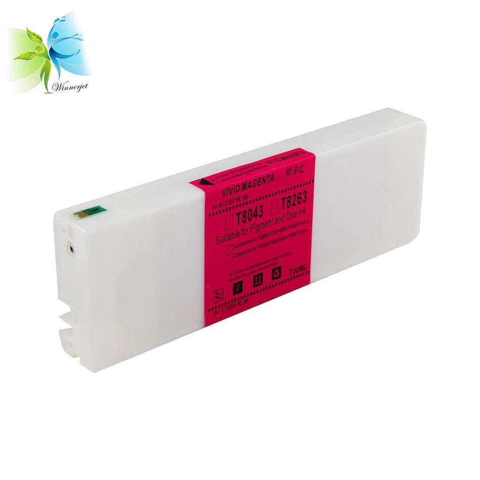 Winnerjet 9 Цвет 700 мл T8041-T8049 полный картридж с пигментными чернилами для Epson P7000 P9000 принтер