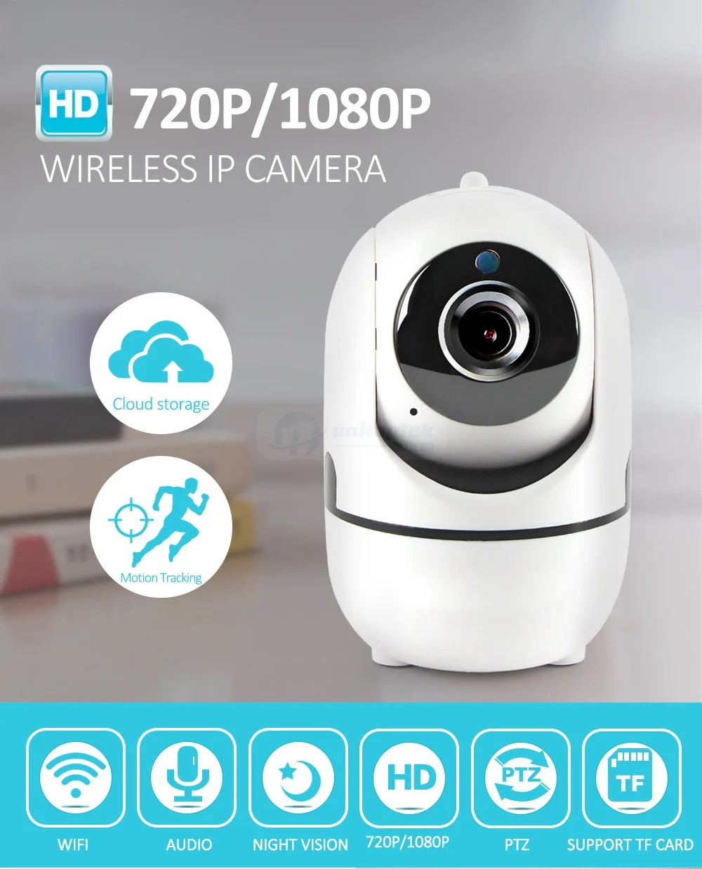 720 P 1080 Беспроводной IP камера с автоматическим отслеживанием экшн-камера с Wi-Fi камера двухсторонняя аудио дома камеры видеонаблюдения CCTV Камера P2P облачного хранилища