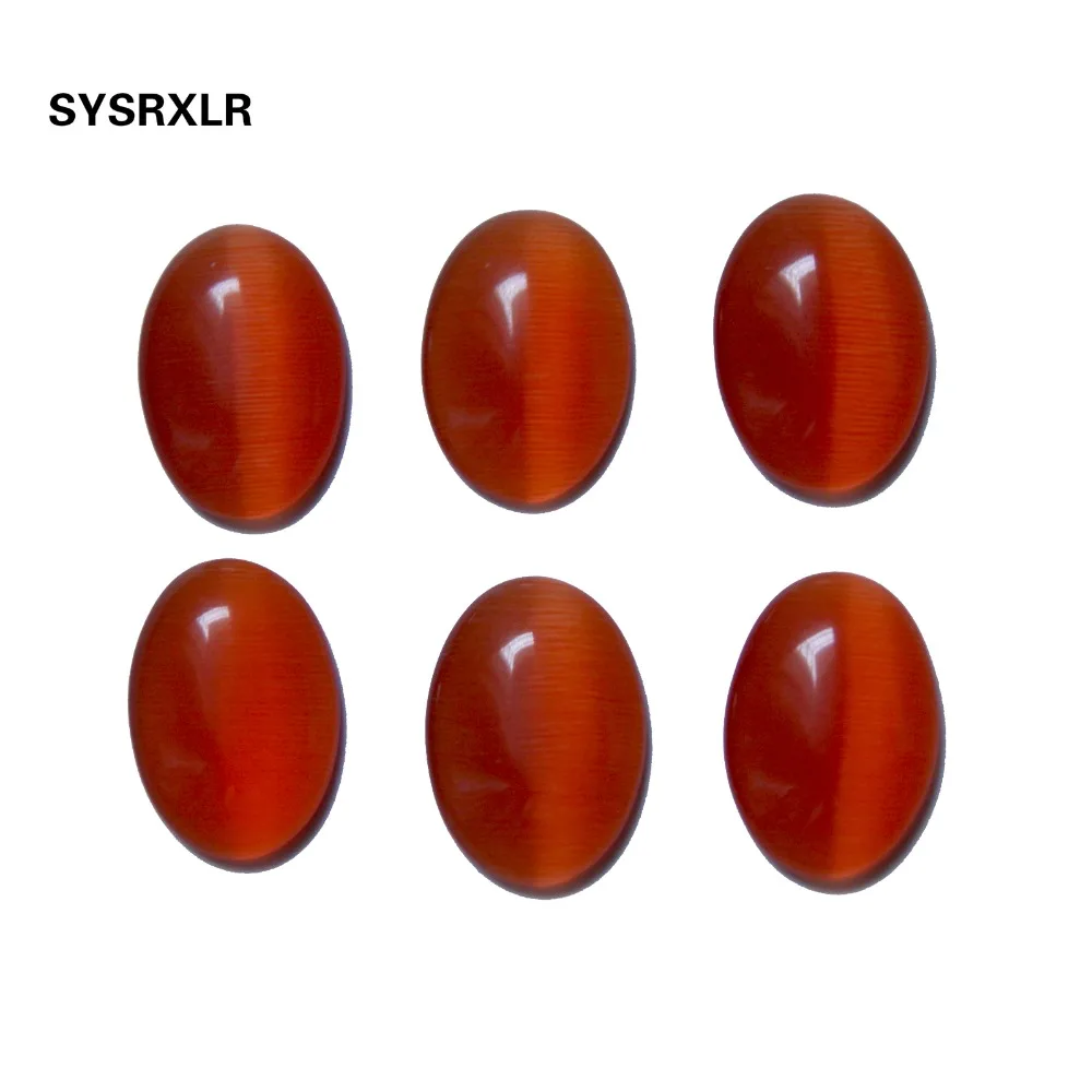 Опт 10*14 мм 20 шт. натуральный орлический опал в форме кошачьего глаза для