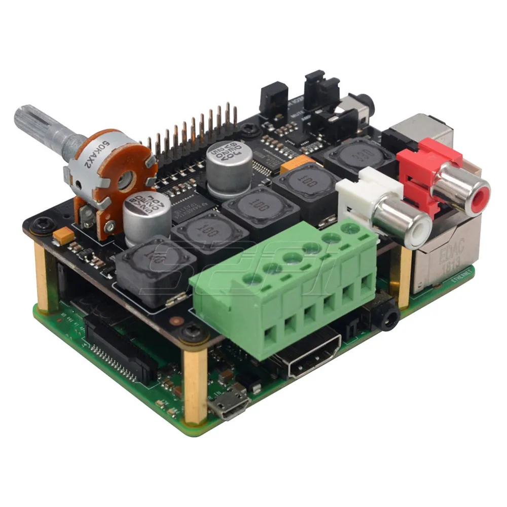 52Pi Новинка! X400 V3.0 ЦАП + AMP Плата расширения с Full HD аудио/дополнительный