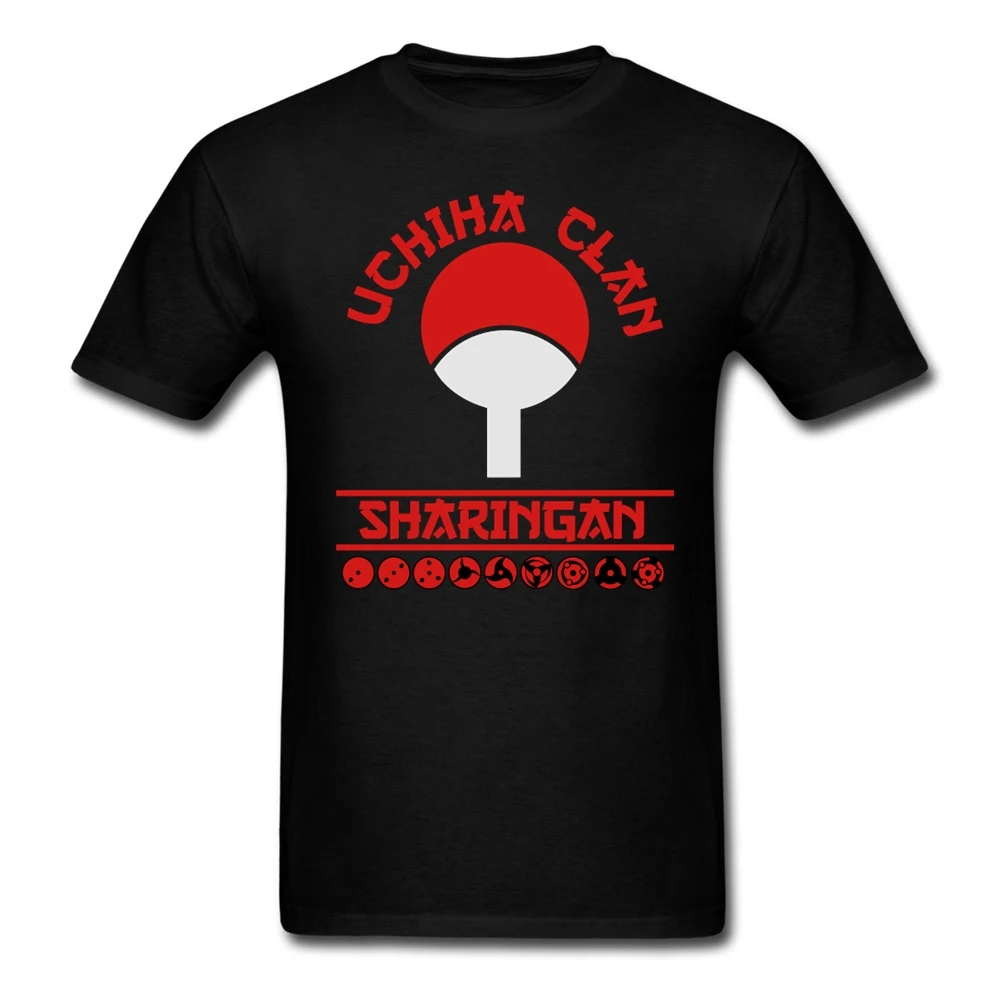 Мужская футболка с надписью Uchiha Clan хлопковая для мужчин костюмы размера плюс