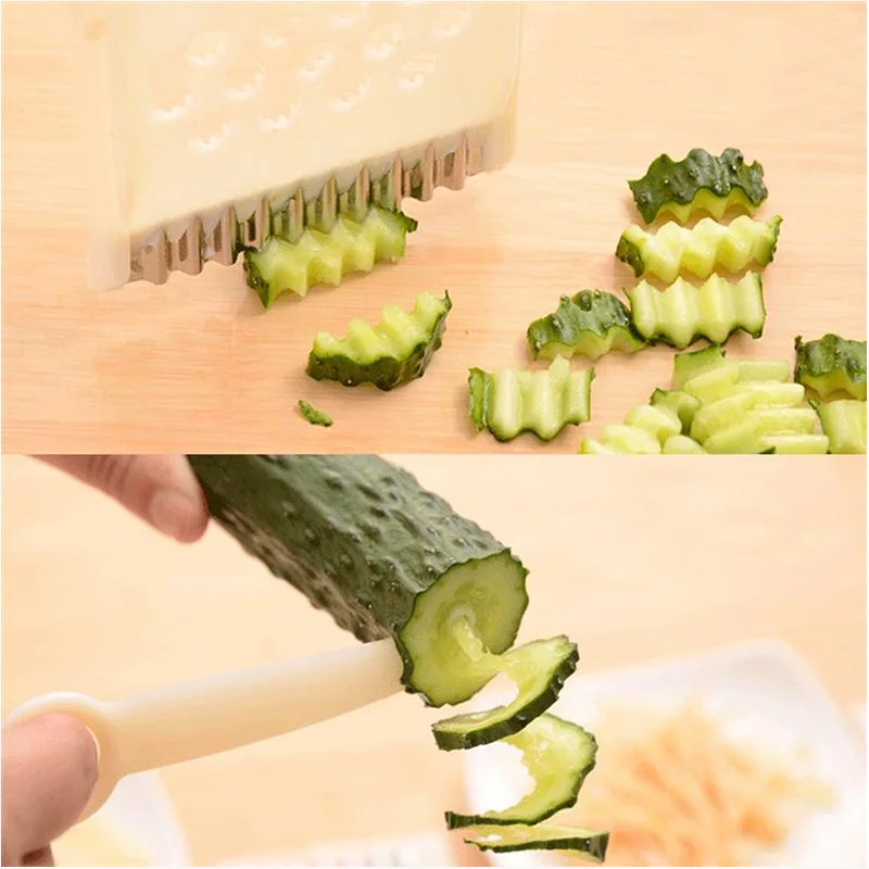 6 в 1 многофункциональная овощерезка из нержавеющей стали|Шредеры и слайсеры| |