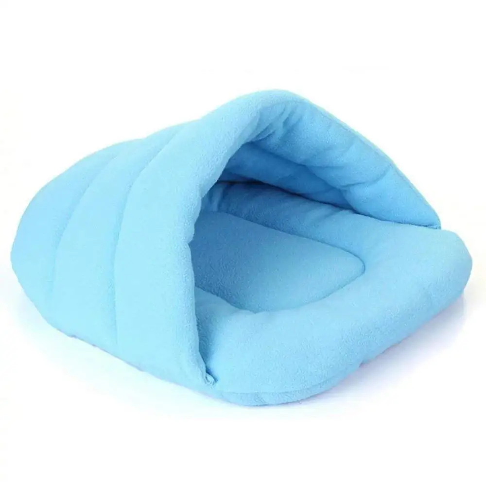 blue Теплые домашние тапочки для кошек, кровати, кровати, собаки, котенка, коврик, гнездо, питомник, мягкий диван, спальный мешок, коврики, подушка для кошек, собак, товары - Цвет: blue