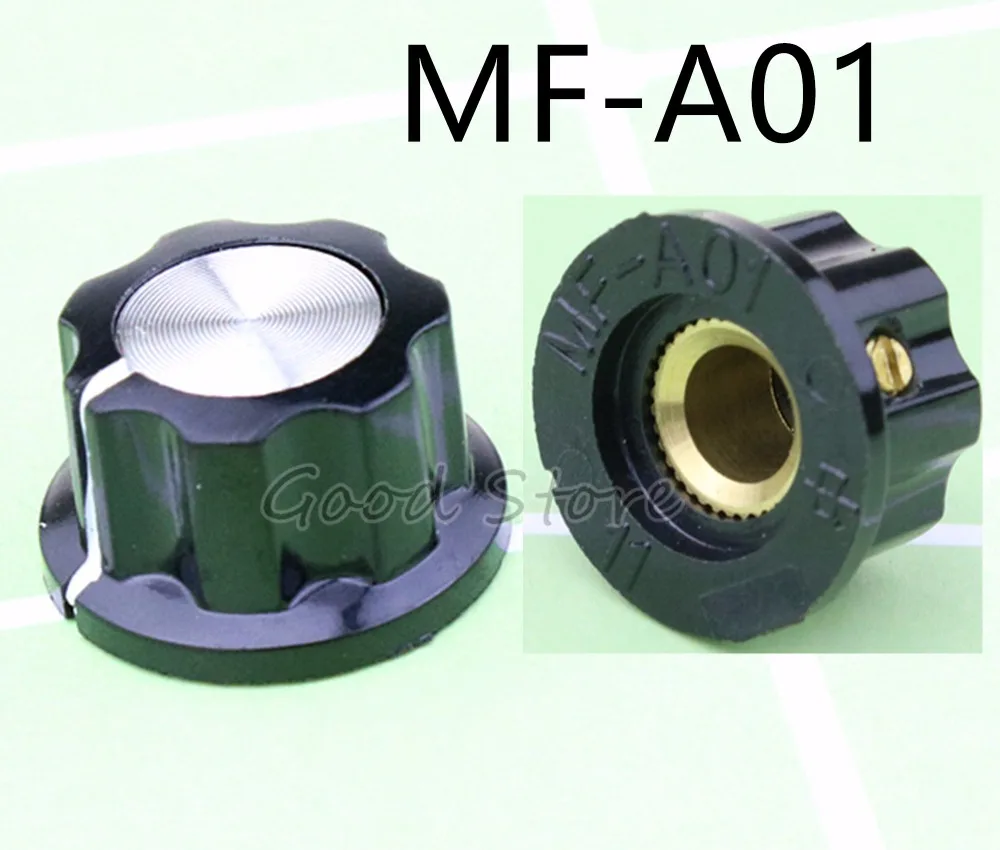 

5PCS MF-A01 Bakelite Potentiometer Knob Cap Hat Diameter 20mm Bore Diameter 6mm