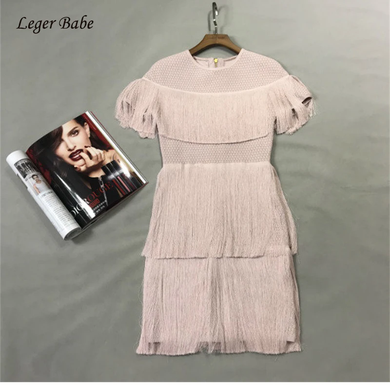 Женское Короткое платье без рукавов Leger Babe HL летнее элегантное с круглым вырезом