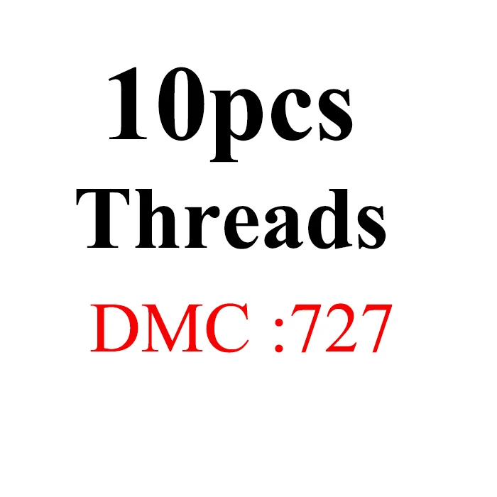 1.2m10pcs-DMC727 Golden Panno DIY DMC 726-775 вышивка нитью нитки 10 шт./лот 1,2 м Набор для вышивки крестом наборы для вышивки крестом 11,12 - Цвет: 1.2m10pcs-DMC727