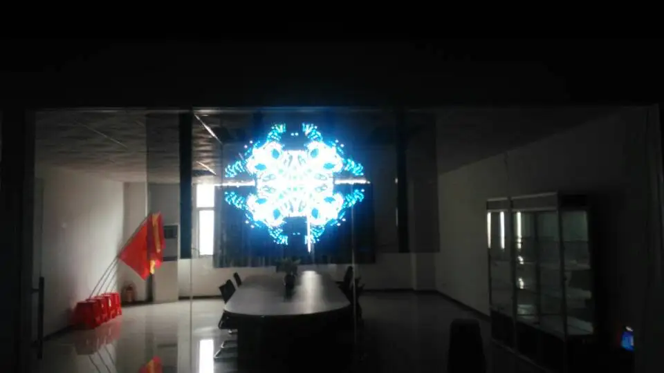 Kaler высокая яркость LED прозрачность светодиодный экран P3.91 Крытый 500x500 мм 128x128