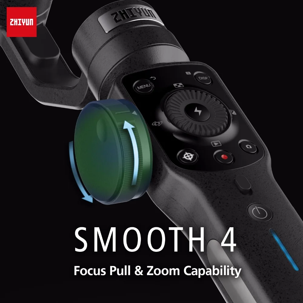 В наличий Zhiyun Smooth 4 Ручной Стабилизатор Стадикам отслеживания объектов фокус