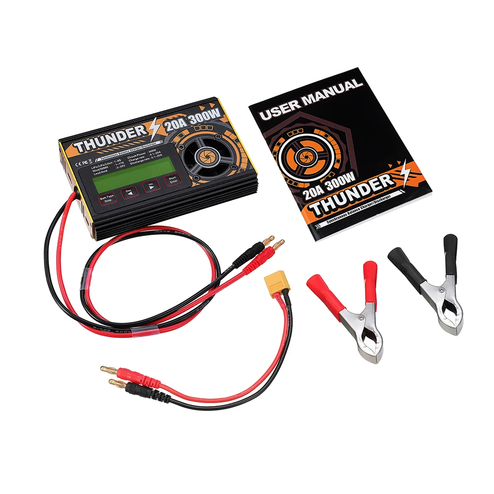 HOTA Thunder 300 Вт 20A DC баланс зарядное устройство Dis зарядное устройство для LiPo NiCd PB батареи
