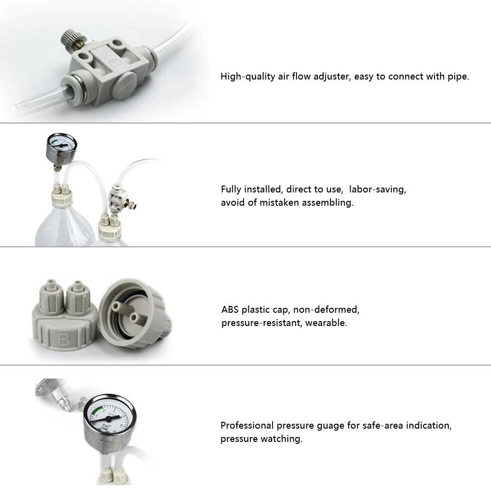 Система генератора CO2 для аквариума сделай сам с регулировкой давления и потоком