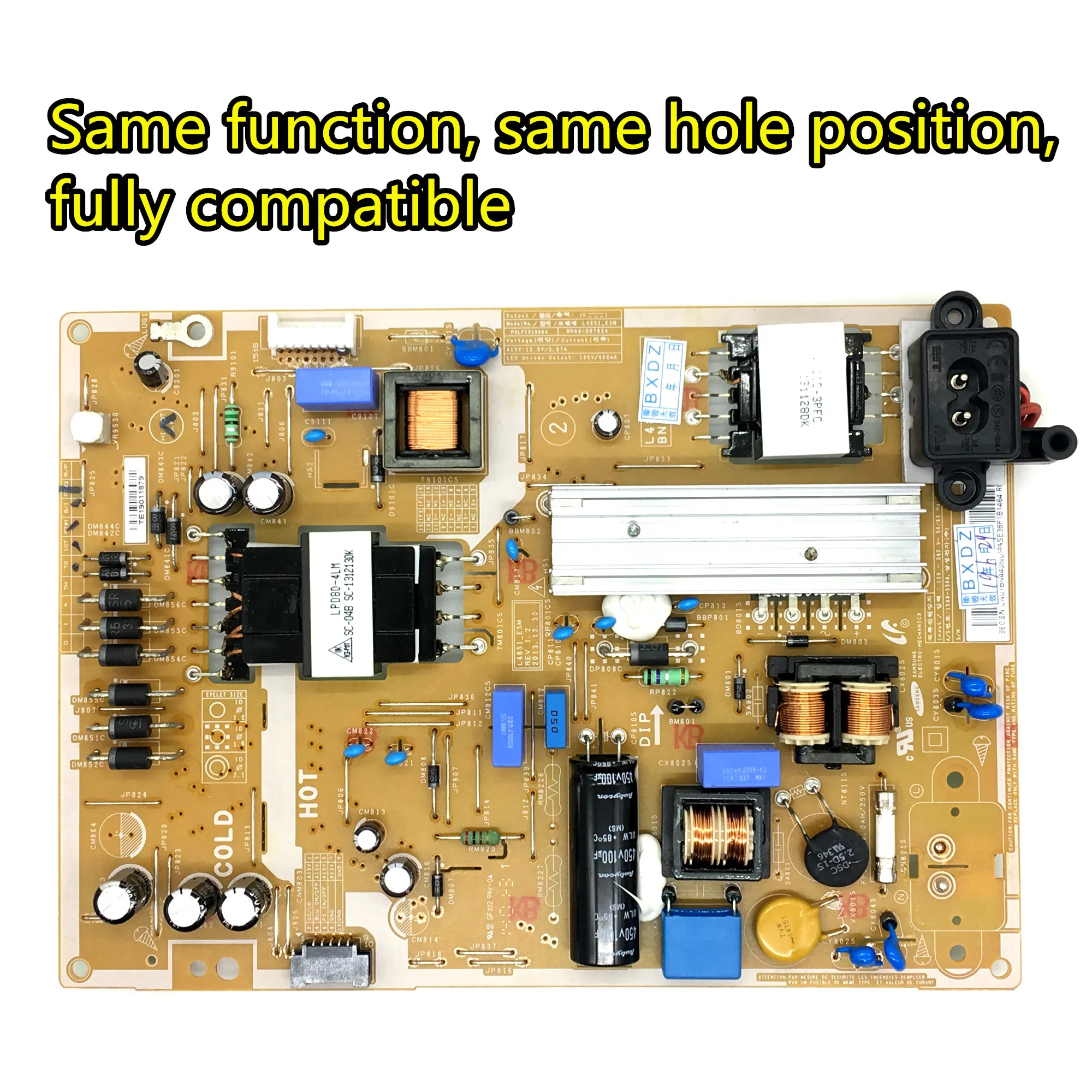 Тест для samgsung UA58H5288AJ плата питания BN44-00787A PSLF161G06A
