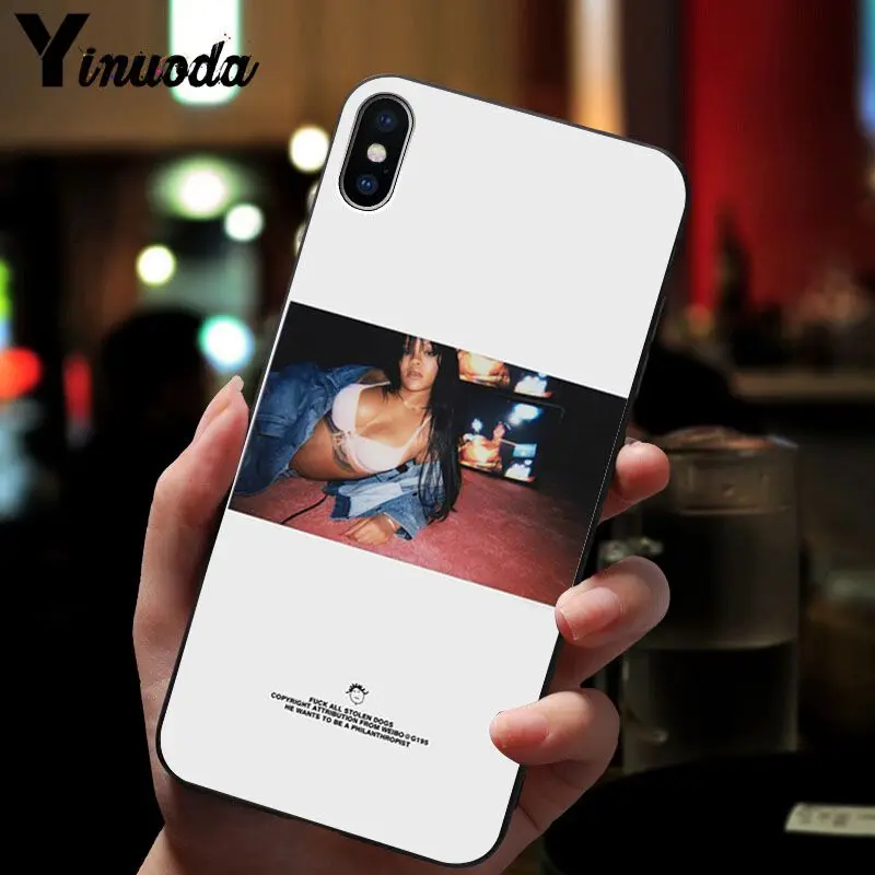 11pro MAX Rihana черный мягкий чехол для телефона Apple iPhone 8 7 6 6S Plus X XS 5 5S SE XR | Мобильные