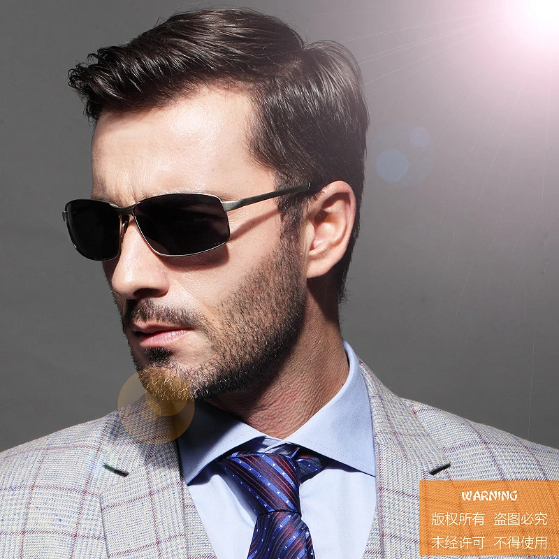 

2019 Men's Polarized Sunglasses for Drivers Cool Rectangle Driving Sun Glass Fashion UV400 Eyewear Accessories for Male 8541