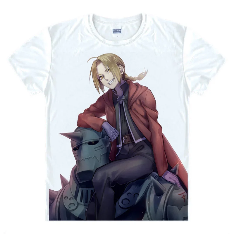 Style 13 Coolprint аниме рубашка Стальной алхимик футболки мульти-стиль короткий рукав Эдварда Элрика Альфонса Косплей Motivs рубашки - Цвет: Style 13