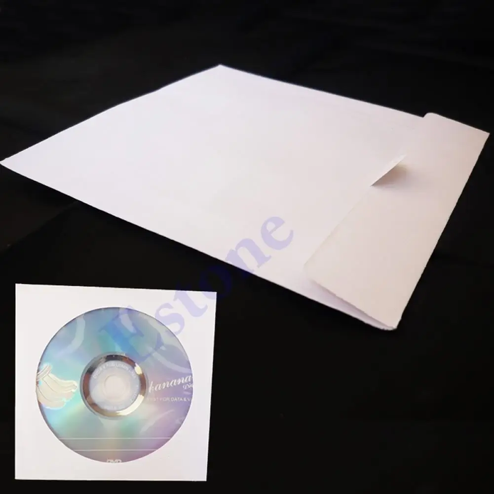 50 бумажных CD DVD откидных рукавов чехол конверты 5 дюймов 20 #23 Прямая поставка|Сумки
