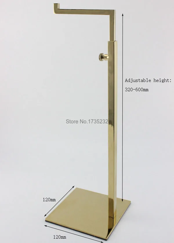 Регулируемая золотистая/титановая металлическая Женская подставка для