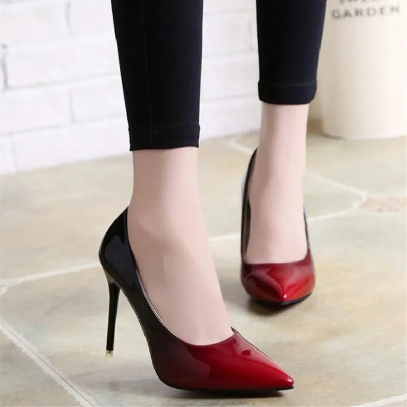 Пикантные женские туфли на высоком каблуке Новинка Сезон весна-лето Модная