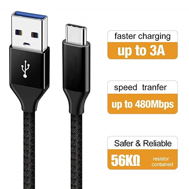 Кабель USB Type C 2.4A смартфон Android для Samsung Galaxy Note 9 S10E S10 S9 S8 Plus Sony L1 L2 XA 1 XA2 XA3 PLUS XZ1 XZ2 XZ3 |