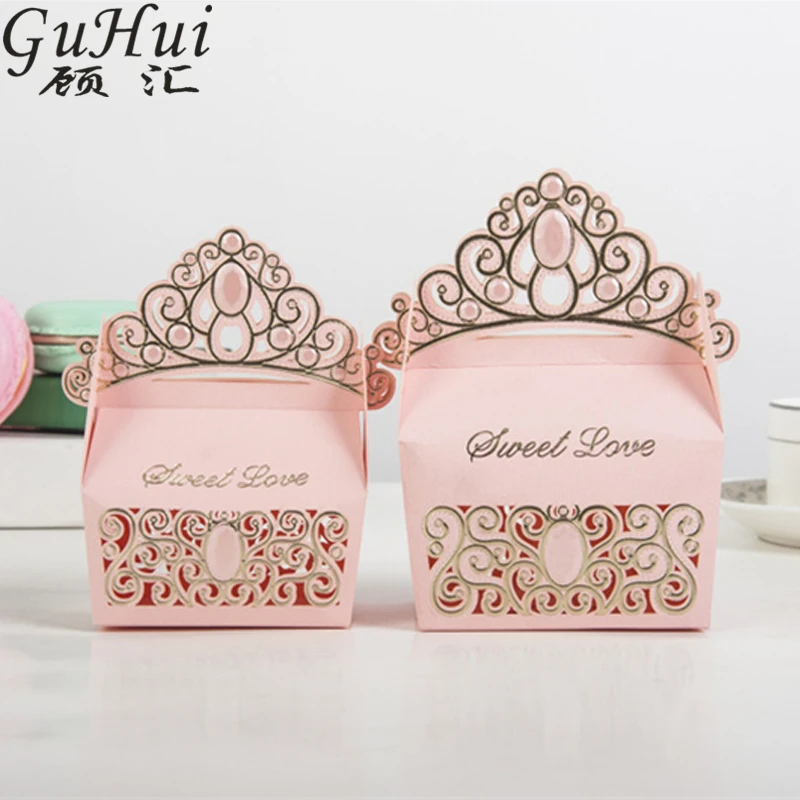 50 шт. европейская красочная Королевская корона принцессы конфетная коробка