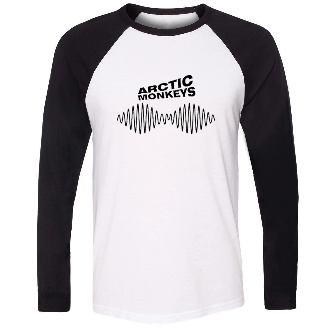 IDzn унисекс весна осень футболка Arctic Monkeys радио волна Рок Группа реглан с длинным