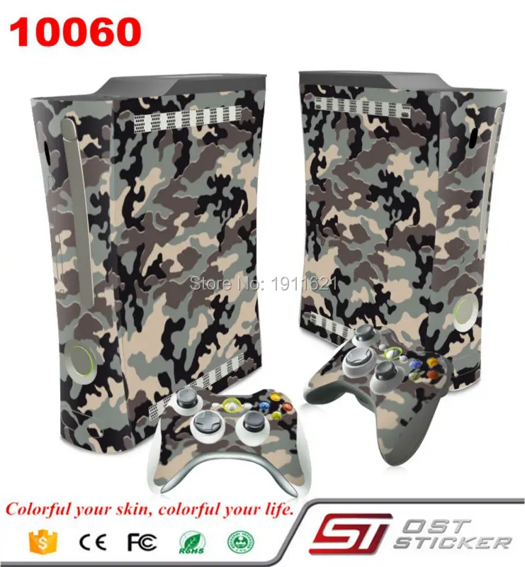 Oststicker камуфляж виниловой кожи полный набор Наклейки для Xbox 360 жира консоли 2