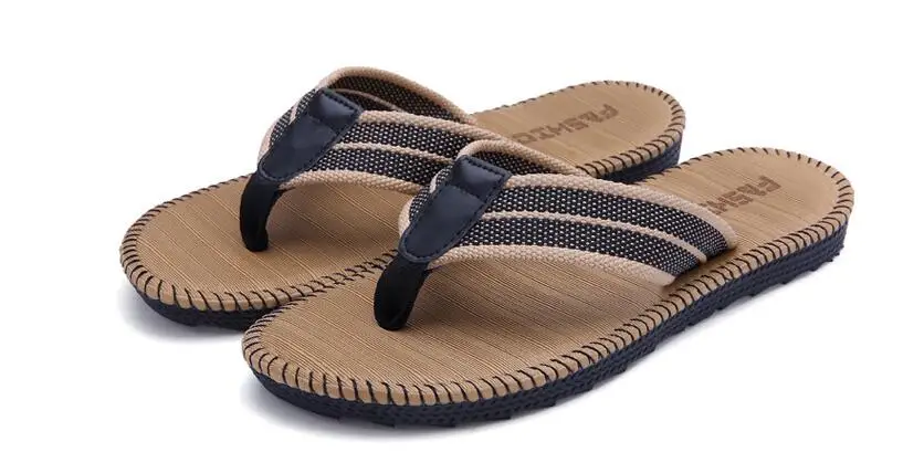 Шлепанцы мужские пляжные на плоской подошве сланцы роскошные сандалии для