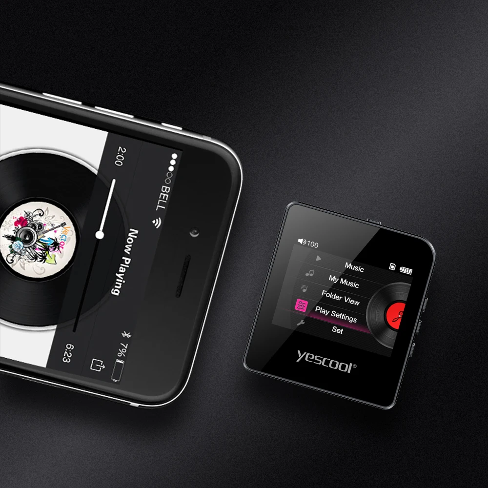 Yescool S3 профессиональный Hi-Fi стерео MP3 плеер без потерь мини спортивный плеер поддержка 128G TF карта аудиофил полный формат декодирования