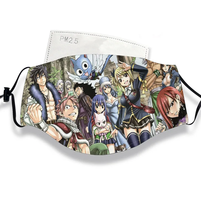 CAMEL Fairy Tail Венди элфман Люси хартфилия Natsu Эрза серый Косплэй, модные, летние, зимние, дыхательная маска для PM 2,5 респиратор - Цвет: CAMEL