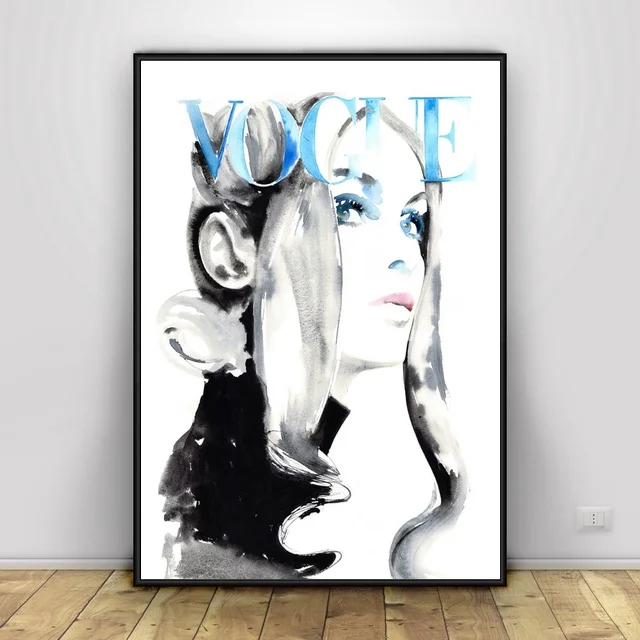 Vogue холст картина искусство печать плакат стены современный минималистский