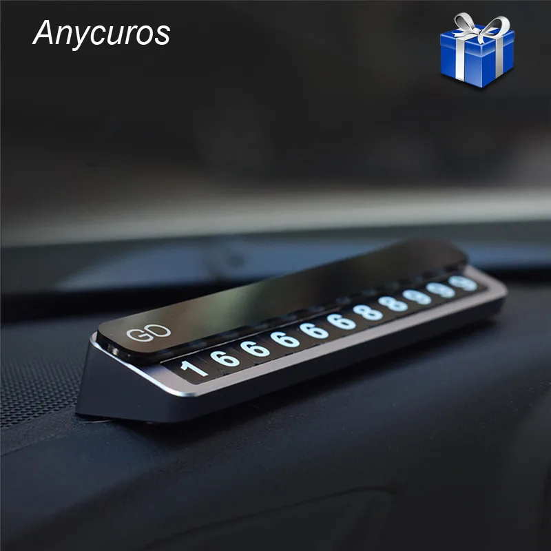 Автомобильный Стайлинг карточка с телефоном для временной парковки номерная