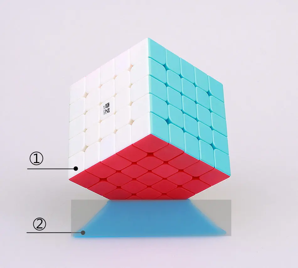 QIYI 5x5x5 магический скоростной кубик стикер менее Профессиональный 5-слойный конкурс головоломки кубики Развивающие игрушки для детей