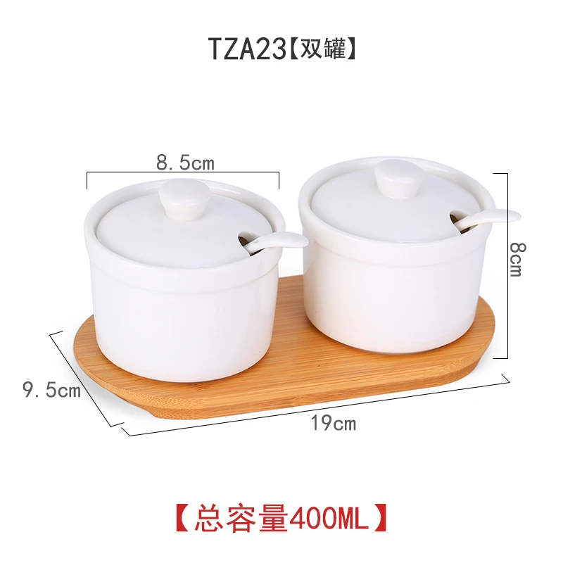 TZA23 set of 2 jars Керамические Магнитные Банки для специй герметичные кухонные контейнеры для хранения-стек на холодильник, чтобы сохранить счетчик три чили горшок для приправ - Цвет: TZA23 set of 2 jars