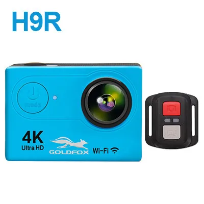 Blue H9R Экшн-камера Ultra HD 4K WiFi 2," 170D подводная камера Go Водонепроницаемая профессиональная видеокамера на шлем для спорта на открытом воздухе - Цвет: Blue