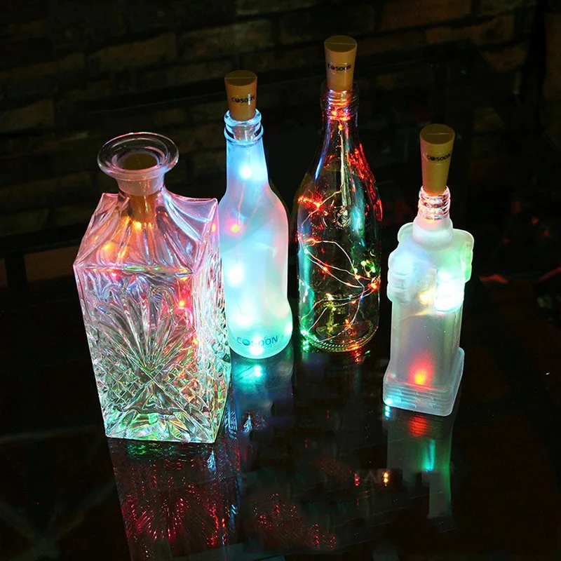 Гирлянда в форме пробки 1 м/2 м пробка для бутылки медная проволочная лампа