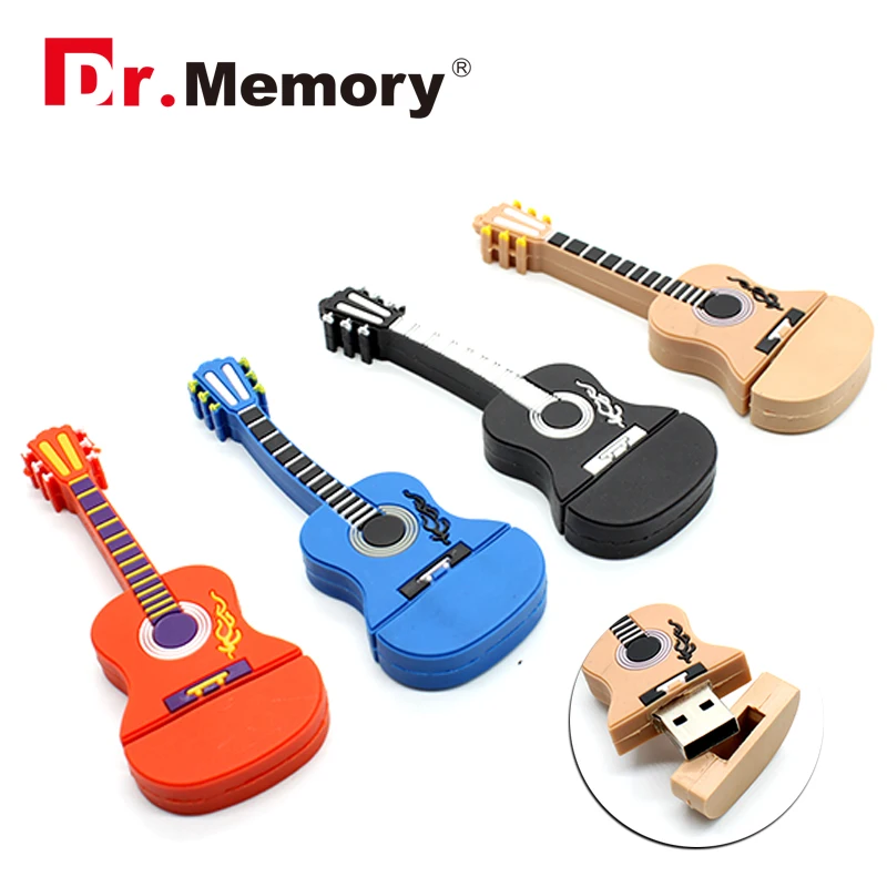 Модные 3D Музыкальные инструменты гитара USB флэш накопители 4 ГБ 8 16 32 64 Гб карта