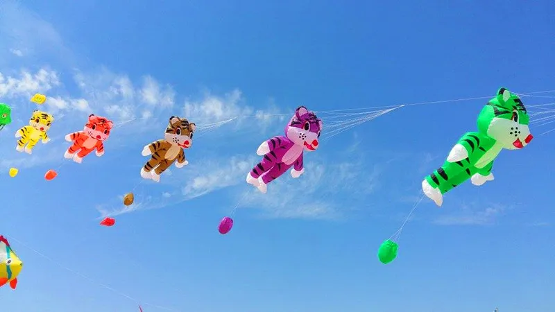 Высокое качество большой мягкий воздушный змей с изображением медведя панда weifang воздушный змей взрослый Ветроуказатель в форме рыбы аэродинамическая доска для рыбалки
