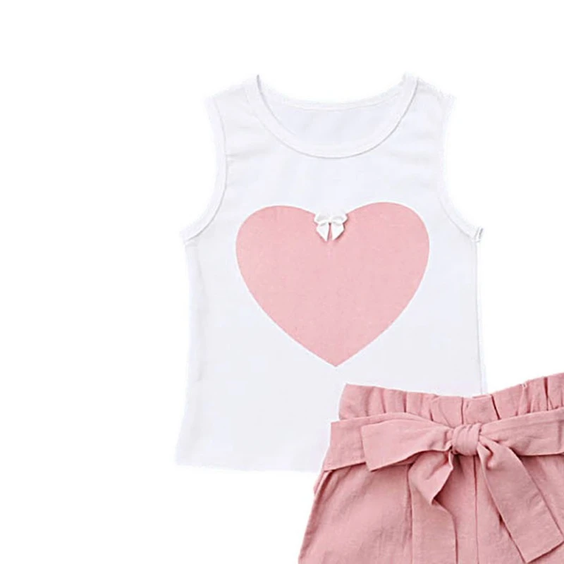 Футболка и шорты для новорожденных без рукавов на возраст 0-24 месяца | Детская