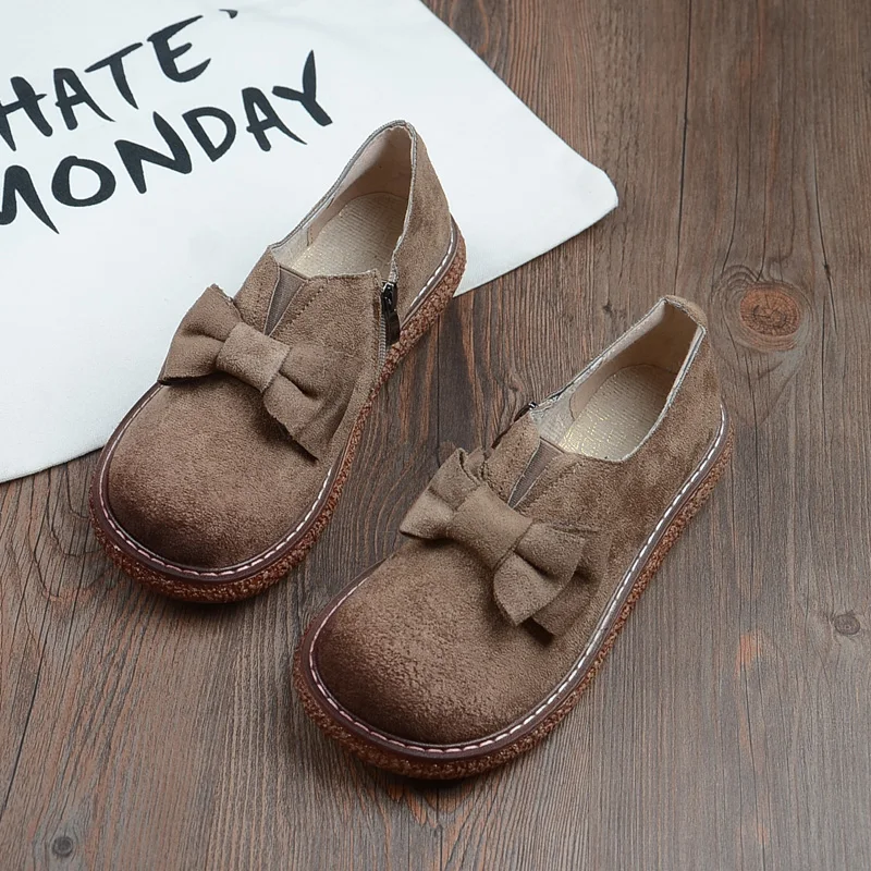 Mori/художественная обувь в стиле ретро с большой головой Японская женская на