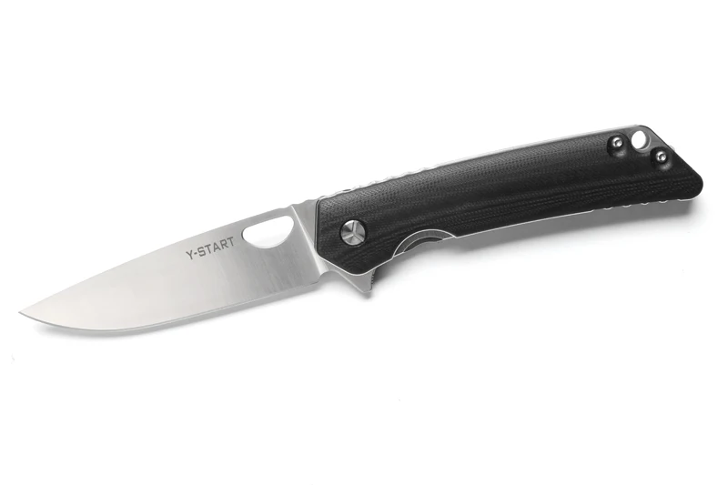 Black YS-TART LK5016 Флиппер складной нож шарикоподшипник 440C Лезвие G10 Ручка Открытый выживания Кемпинг Охота Карманные Ножи EDC инструмент - Цвет: Black