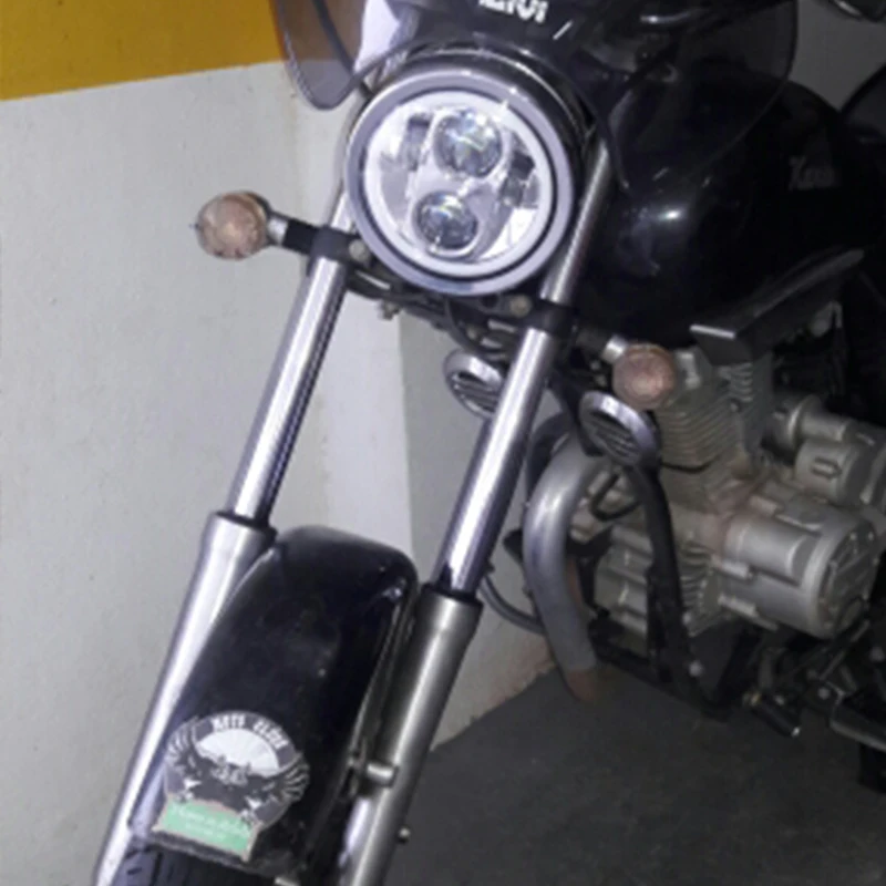 5,75 дюймов светодиодные фары Halo Кольцо Белый DHL Ангел глаз для Sportster Touring Super Glide Dyna Sportster 5 3/4 фары
