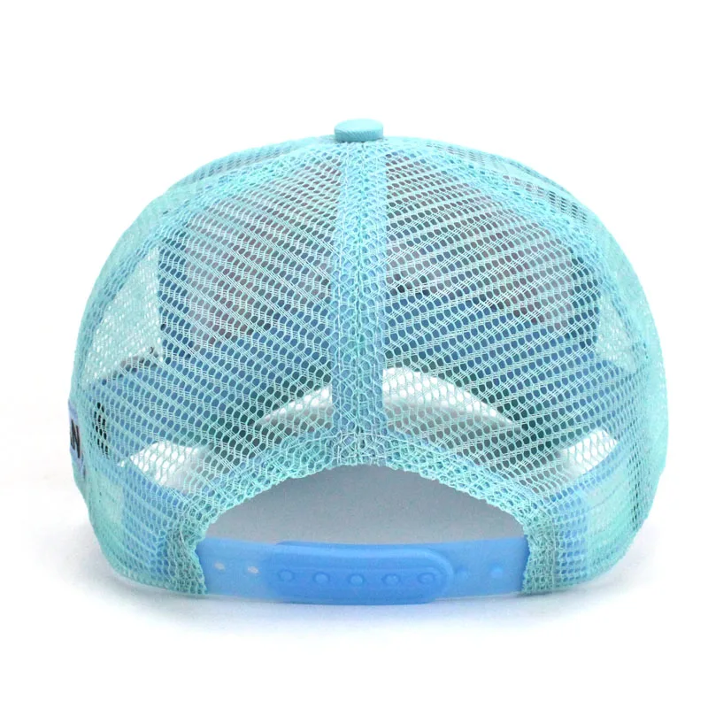 Новая детская Радужная бейсболка летняя сетчатая Кепка шапки от солнца для