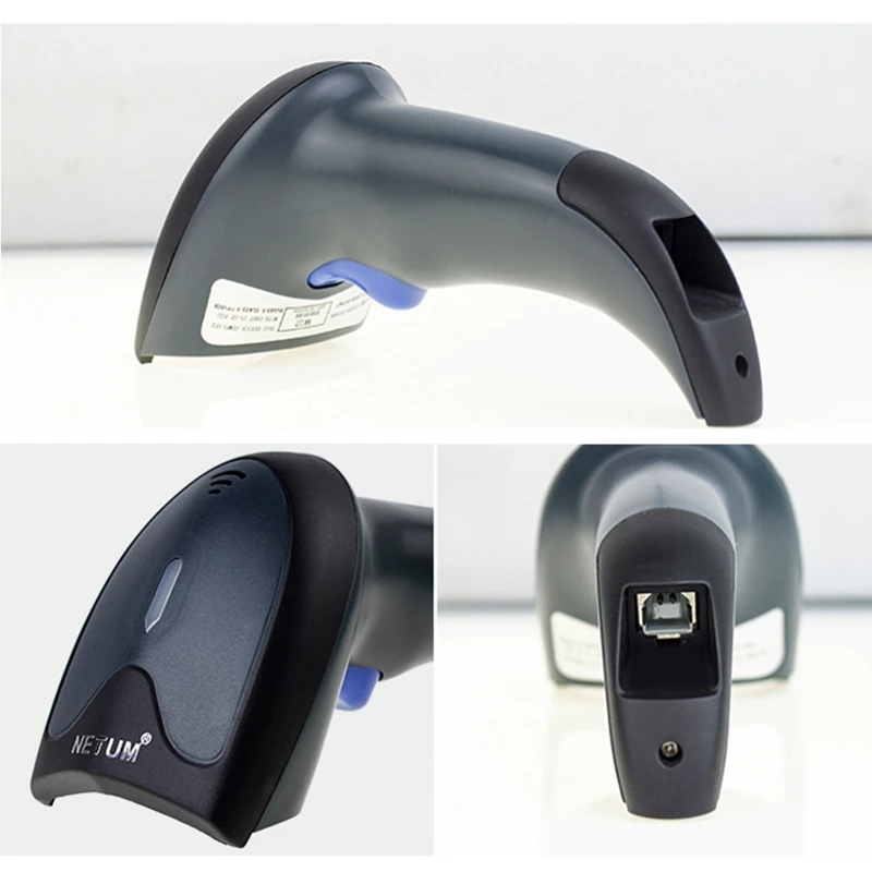 Netum W3 Wired Ccd Barcode Scanner Red Light One-Dimensional Scan Screen Stained Code | Компьютеры и офис