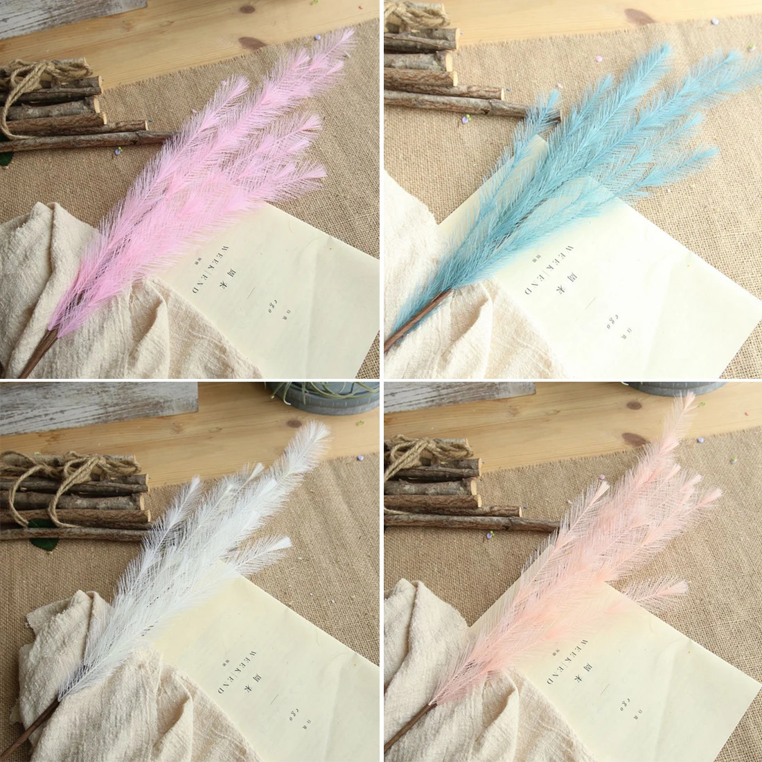 Artificial Flowers Fake Plastic Art Small Bouquet Flores Home Party Wedding Decorations Vivid Fuzzy Decorative | Дом и сад