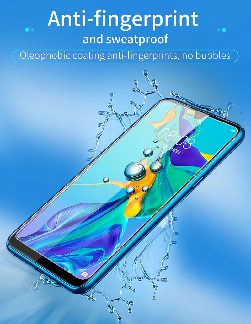 Для huawei P30 Pro Экран протектор Закаленное Стекло для huawei P30 с уровнем твердости 9 H 3D полностью закрывающая Защитная Стекло Пленка Прозрачная черная