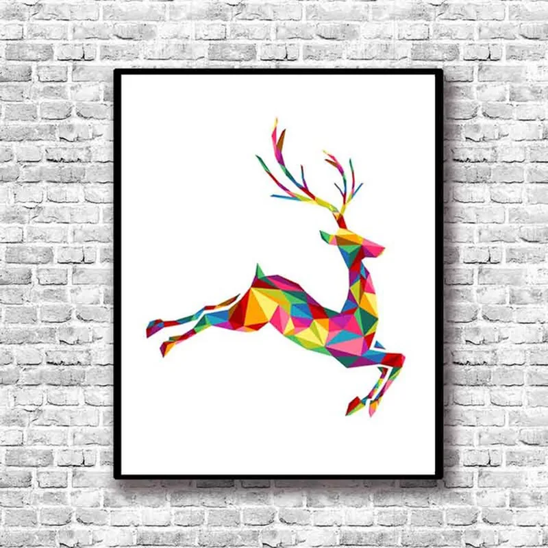 Скандинавский шик дизайн Триптих Современный абстрактный Красочный