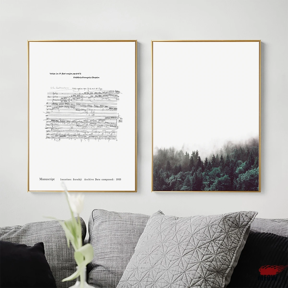 Постеры настенные художественные напечатанные картины на холсте для гостиной