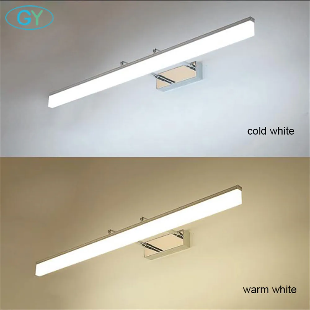 Современный Хромированный Светодиодный светильник для туалетного столика s