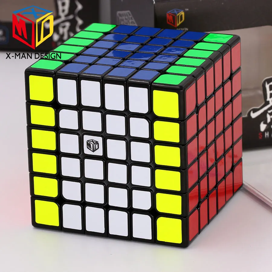 Shadow (Black) Головоломка, магический куб QiYi Xman 6x6x6 6*6*6 Shadow M, магнитный кубик, профессиональная образовательная головоломка, твист, игрушки мудрости, логическая игра Z - Цвет: Shadow (Black)