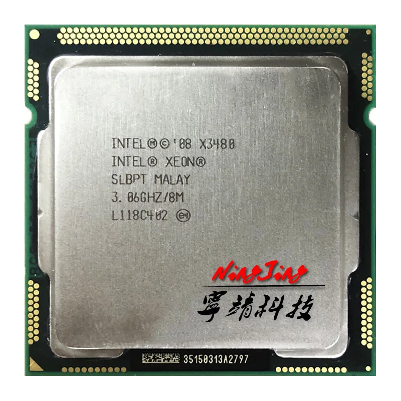 Intel Xeon X3480 3,0 ГГц четырехъядерный Восьмиядерный процессор 95 Вт Процессор 8 м 95 Вт LGA 1156